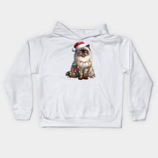 Christmas Himalayan Cat Kids Hoodie